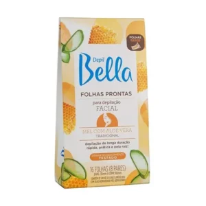Folhas Prontas para Depilação Facial Depil Bella