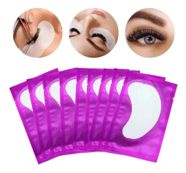 Protetor de Pálpebras Pad Gel Para Alongamento de Cílios 50 pares - Imagem 4