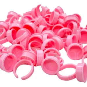 Anel Batoque Para Pigmentos - Rosa C/ 100 uni