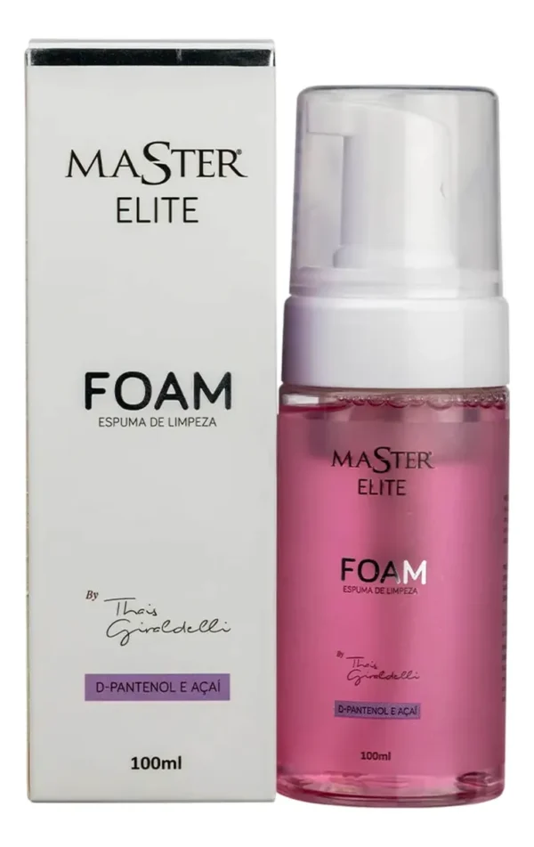 Espuma Limpeza Foam Limpeza Cílios Sobrancelha Master Elite