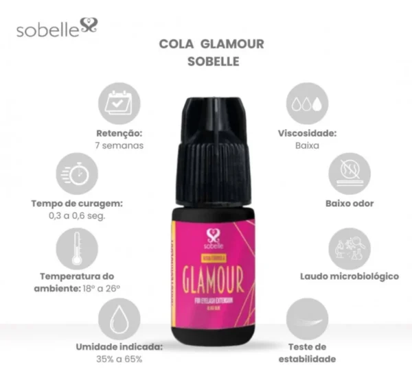 Cola Glamour Sobelle 5ML - Imagem 2
