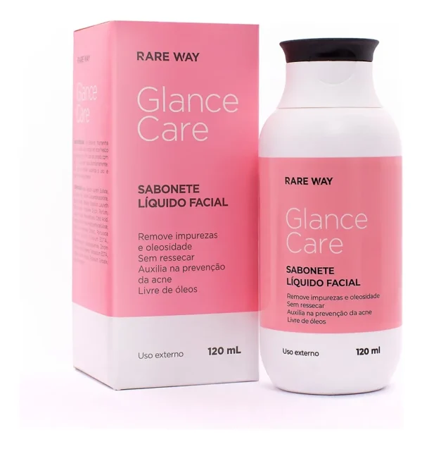 Glance Care Sabonete Líquido Facial 120ml Rare Way