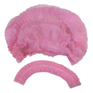 Touca Descartável Rosa C/50 unidades