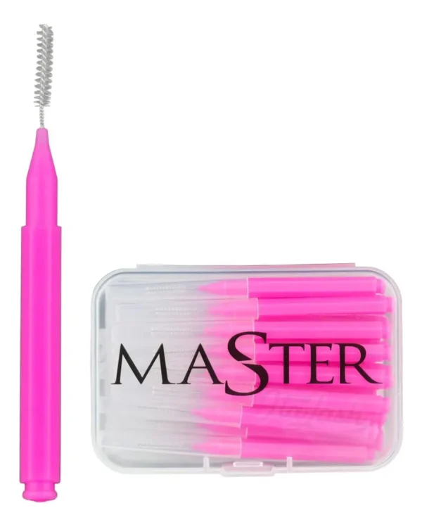 Kit 30 Escovinhas Master Para Brow Lamination E Lash Lifting Cor Rosa