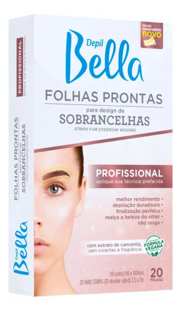 Folhas para sobrancelhas Depil Bella
