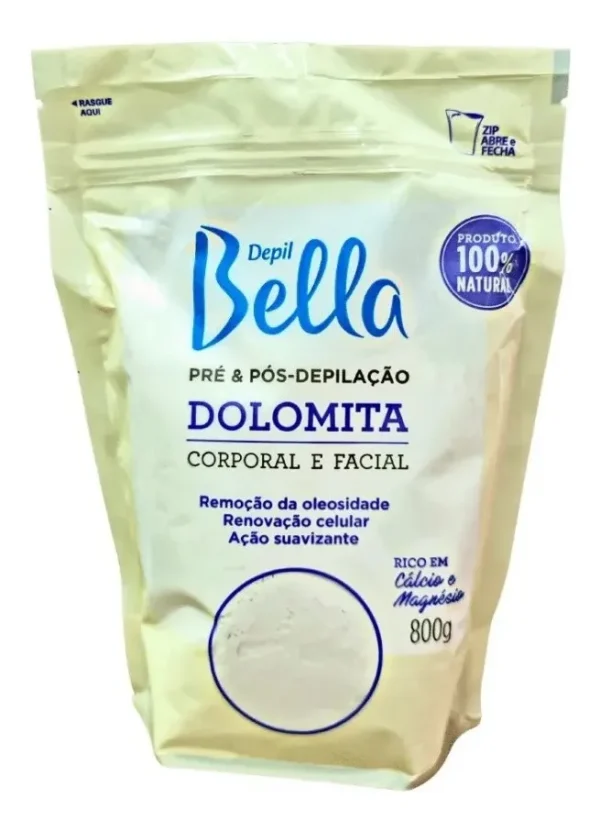 Pré E Pós depilação depil bella Dolomita 800g