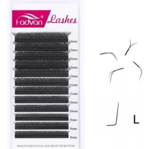 Cílios Fadvan Y Curva L Efeito Fox Delineado Volume Brasileiro 0.07 Mix 8ao14mm