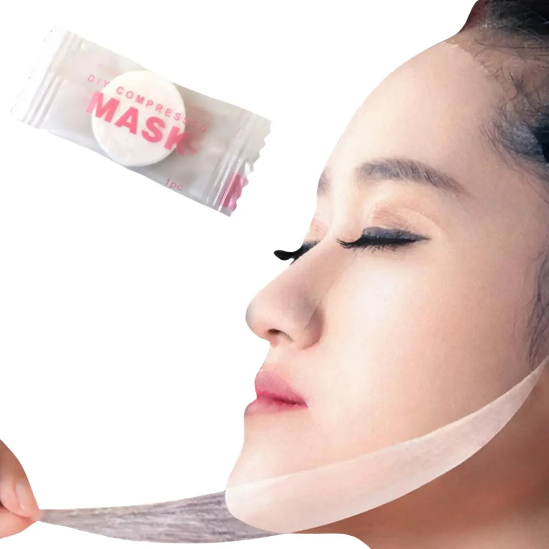 Kit 30 Mascara Desidratada Facial Descartavel Comprimida - Imagem 3