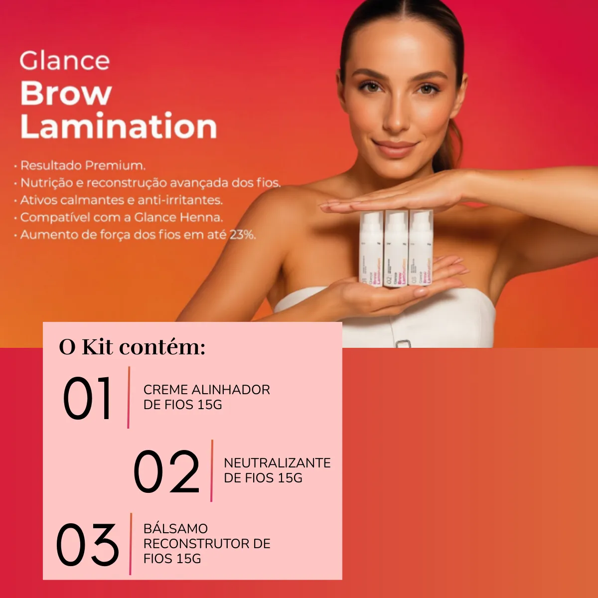 Kit Glance Rare Way Brow Lamination Profissional - Imagem 2
