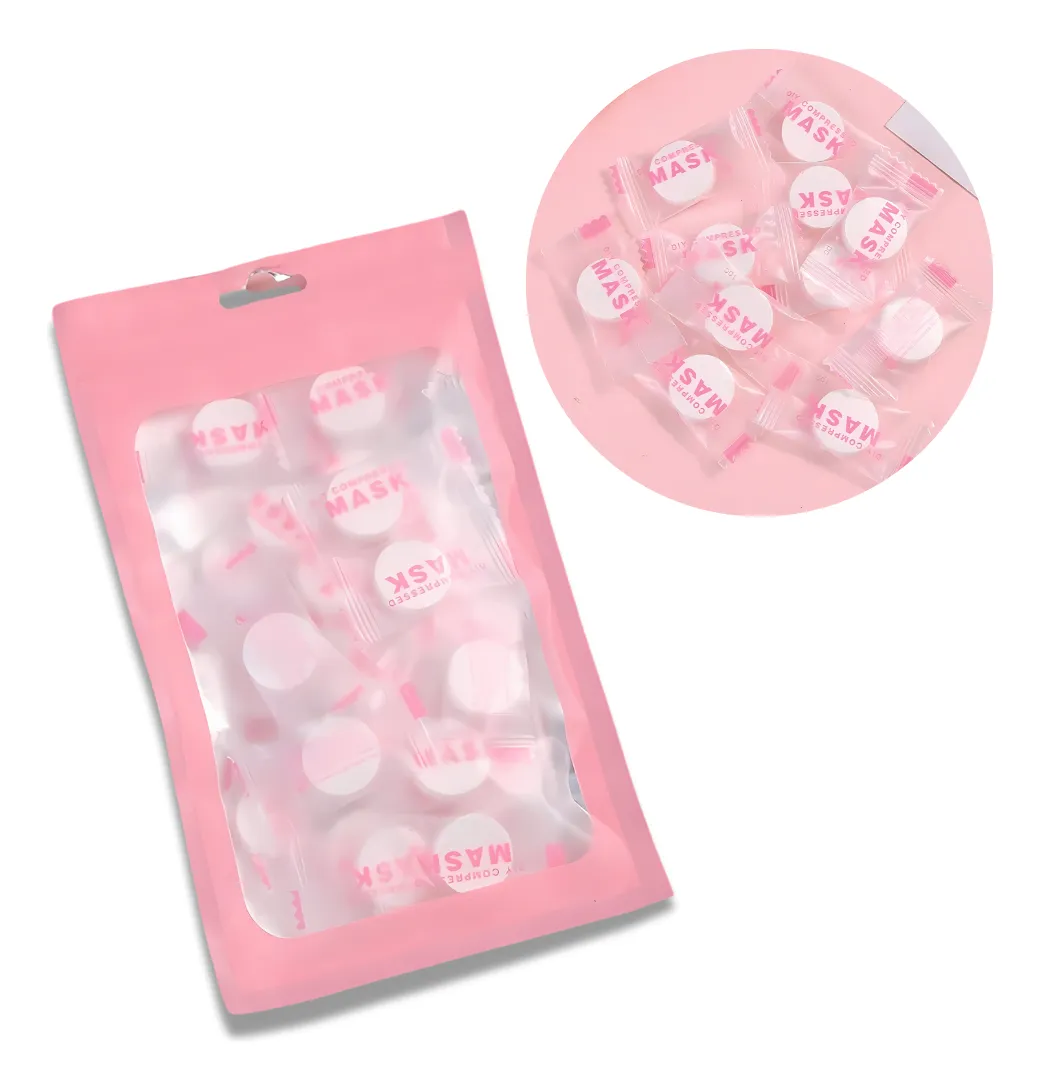 Kit 30 Mascara Desidratada Facial Descartavel Comprimida