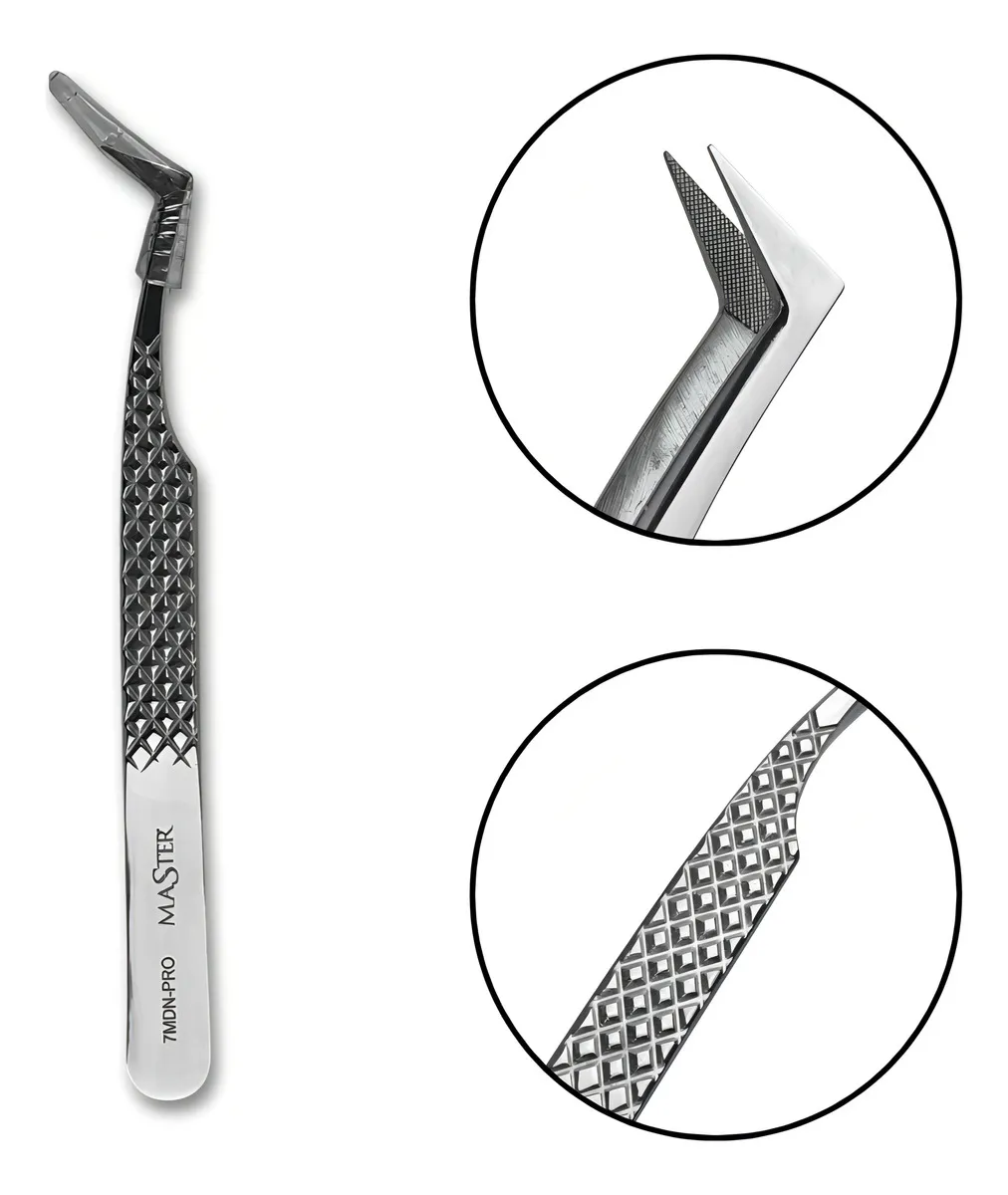 Pinça Master Diamantada 7mdn Pro Nanotecnologia Para Cílios Cor Diamante