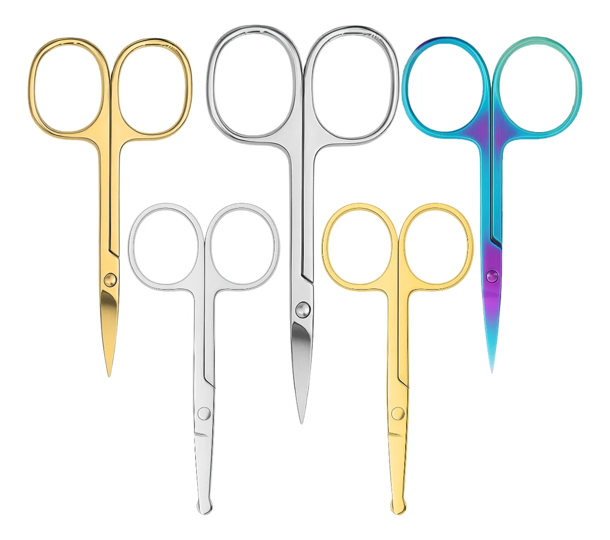 Tesoura Nail Tools para Sobrancelhas